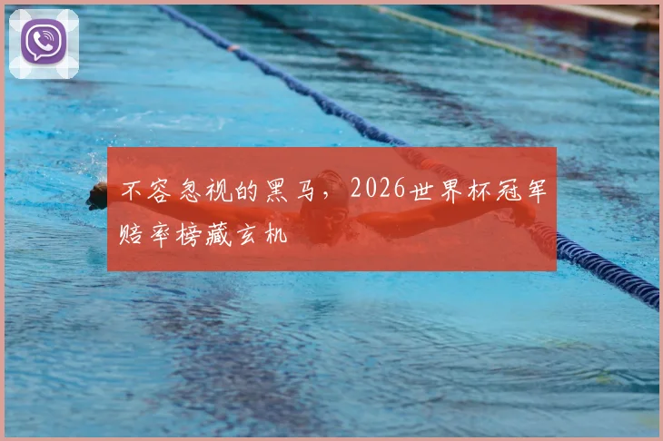 不容忽视的黑马，2026世界杯冠军赔率榜藏玄机